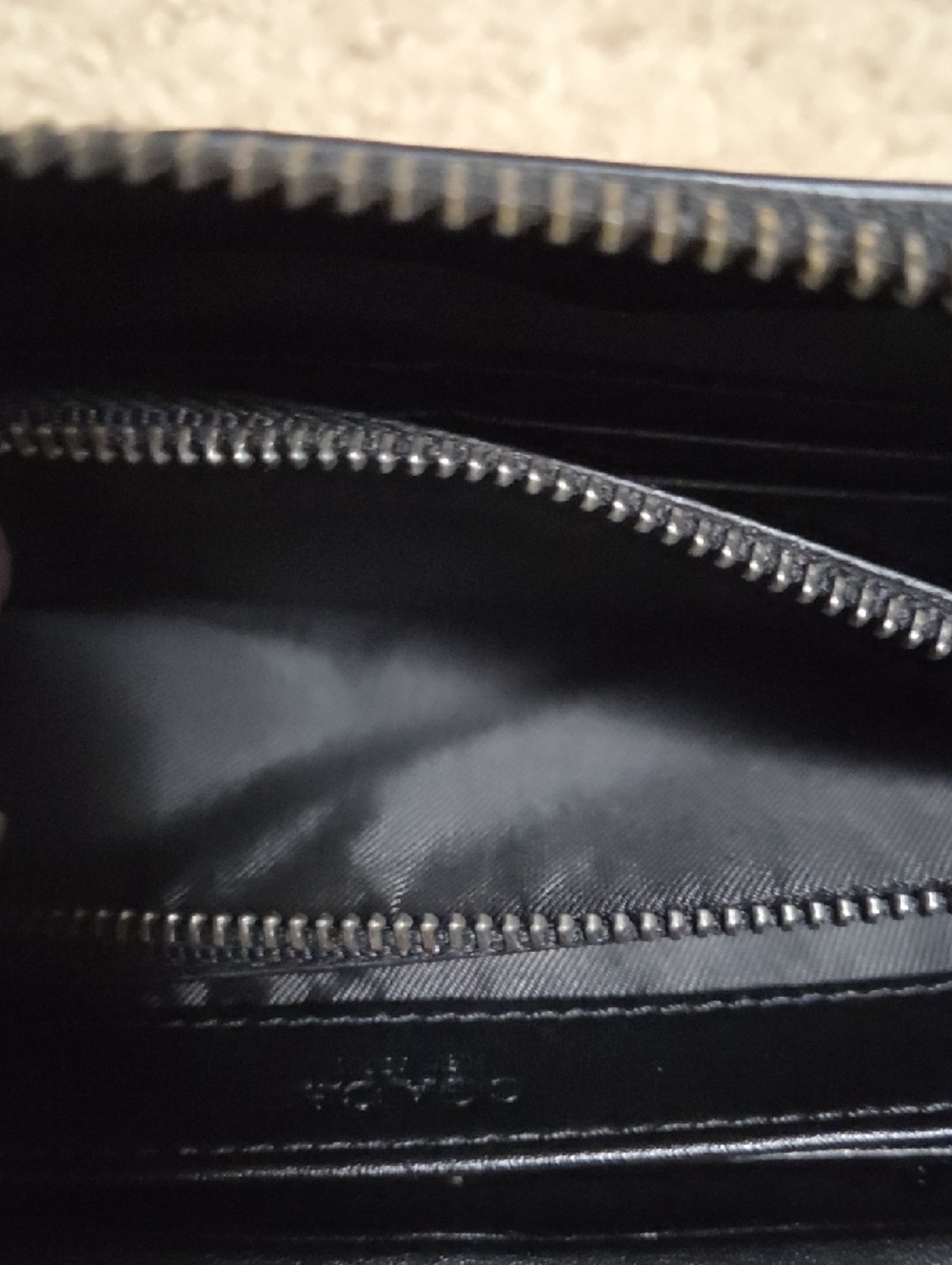 Coach Black Pebbled Leather Zip Wallet - Picture 9 of 13